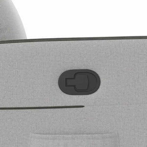 vidaXL Poltrona Reclinabile in Tessuto Grigio Nuvola