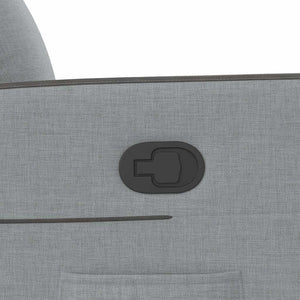 vidaXL Poltrona Reclinabile in Tessuto Grigio Chiaro