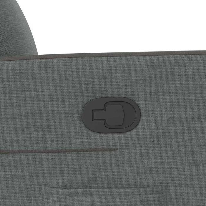 Poltrona reclinabile in tessuto grigio scuro 4104826