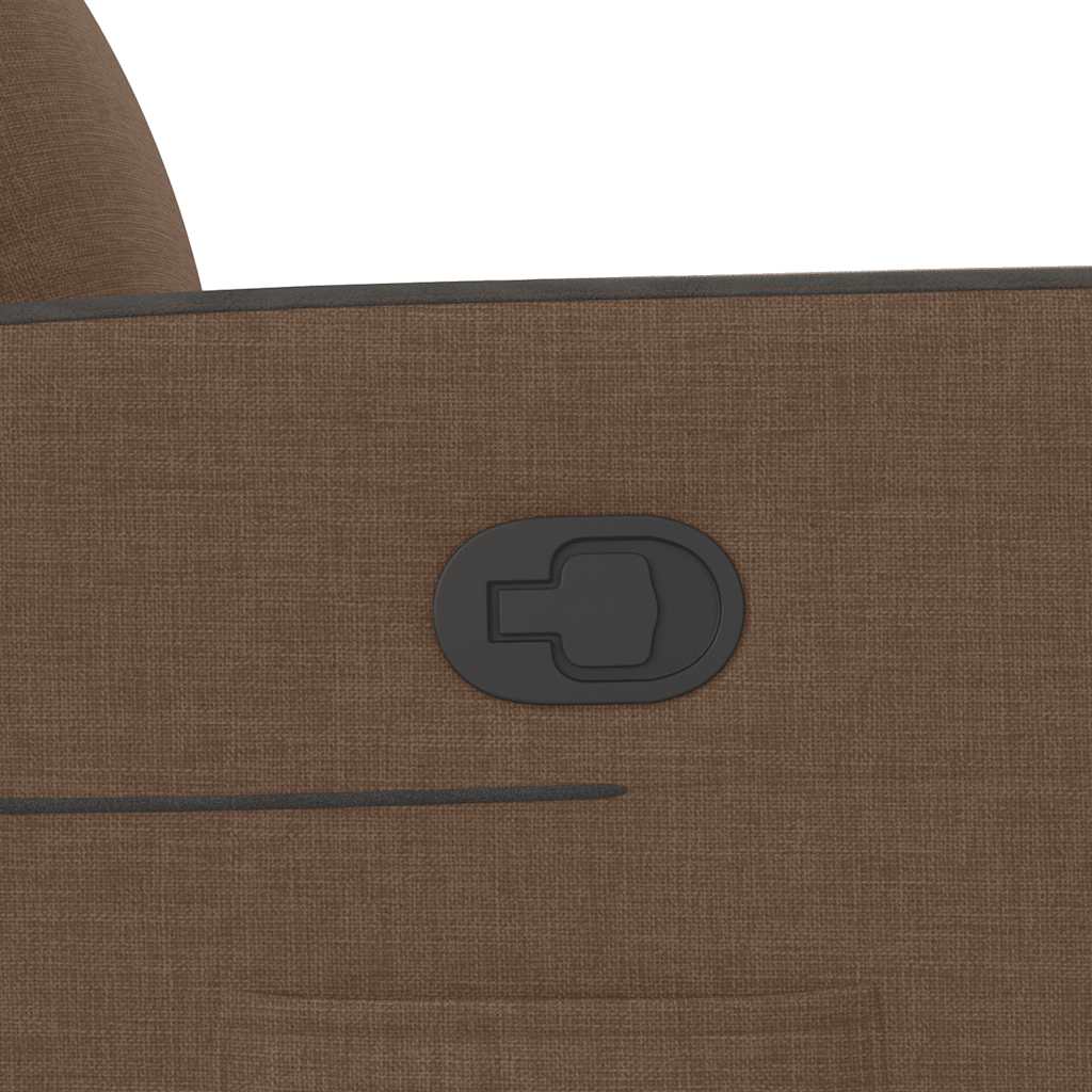 Poltrona Reclinabile in Tessuto Marrone 4104828
