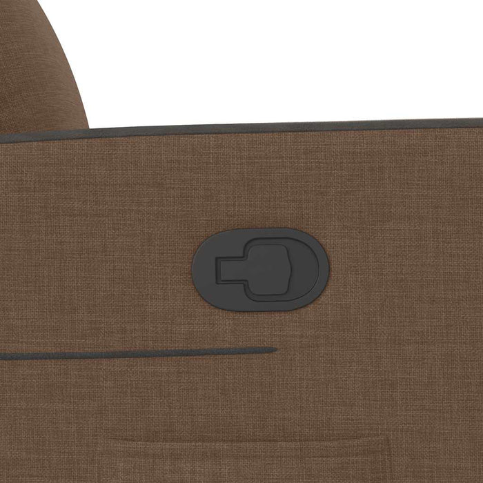 Poltrona Reclinabile in Tessuto Marrone 4104828