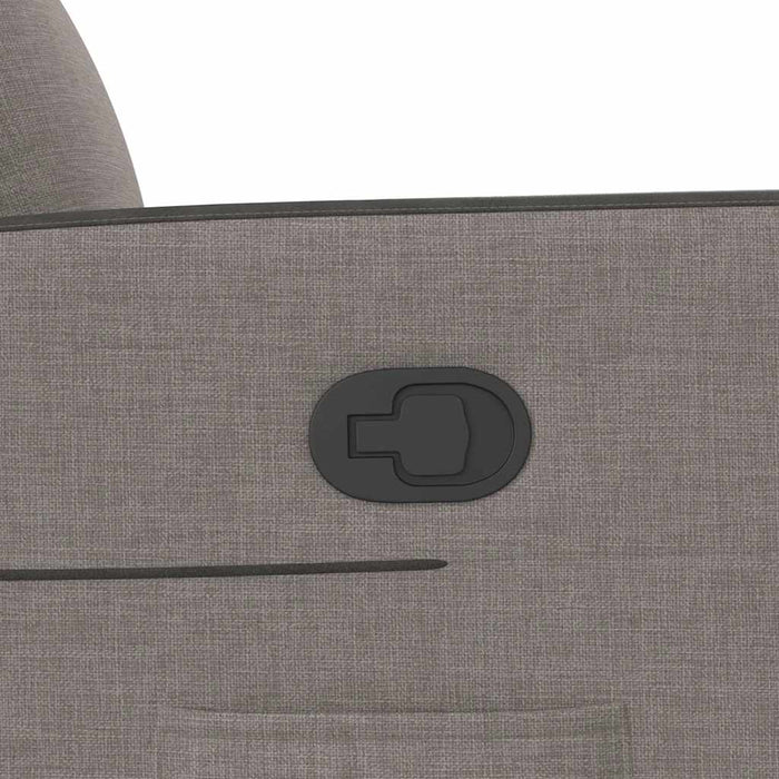 vidaXL Poltrona Reclinabile in Tessuto Tortora