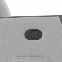 vidaXL Poltrona Reclinabile in Tessuto Grigio Nuvola