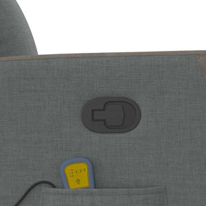 Poltrona Massaggiante Reclinabile Grigio Scuro in Tessuto 4104845