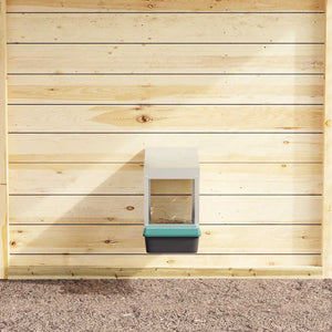 vidaXL Nido per Galline 1 Scomparto da Parete in Acciaio Zincato