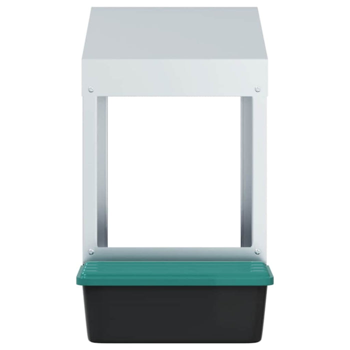 vidaXL Nido per Galline 1 Scomparto da Parete in Acciaio Zincato