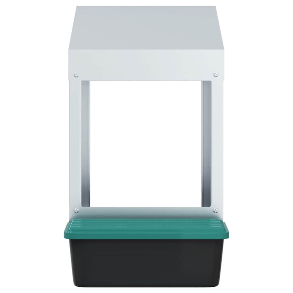 Nido per Polli 1 Scomparto A Parete in Acciaio Zincato 4104890