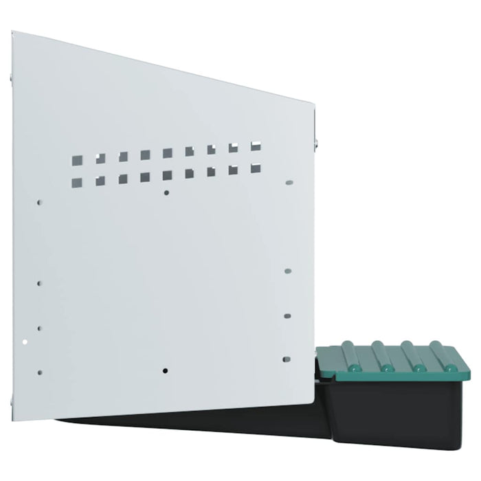 vidaXL Nido per Galline 1 Scomparto da Parete in Acciaio Zincato