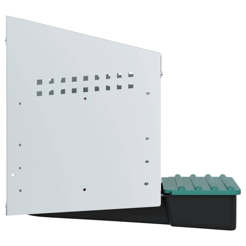 Nido per Polli 1 Scomparto A Parete in Acciaio Zincato 4104890