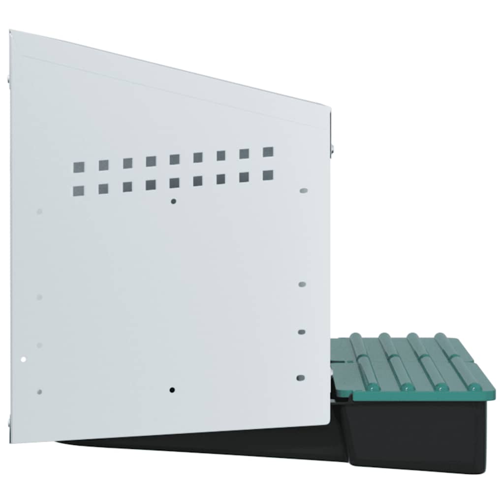 Nido per Polli 2 Scomparti A Parete in Acciaio Zincato 4104891