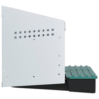 Nido per Polli 2 Scomparti A Parete in Acciaio Zincato 4104891