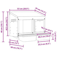 Nido per Polli 2 Scomparti A Parete in Acciaio Zincato 4104891