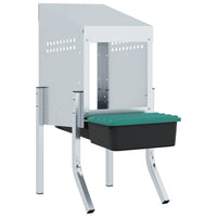 Nido per Polli 1 Scomparto con Gambe in Acciaio Zincato 4104894