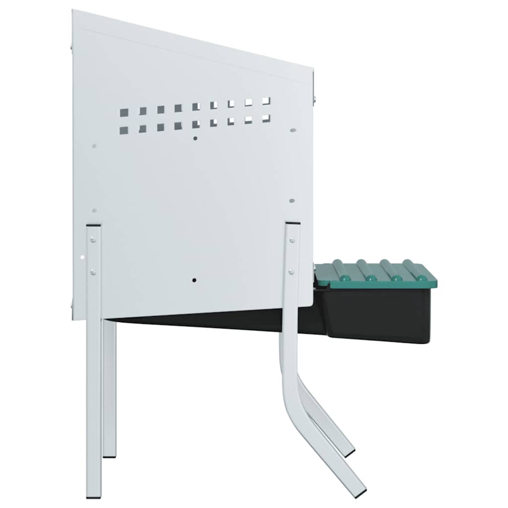 Nido per Polli 1 Scomparto con Gambe in Acciaio Zincato 4104894