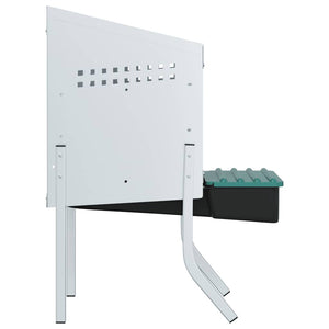 Nido per Polli 1 Scomparto con Gambe in Acciaio Zincato 4104894