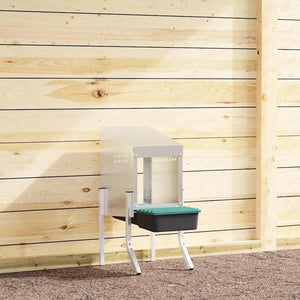 Nido per Polli 1 Scomparto con Gambe in Acciaio Zincato 4104894