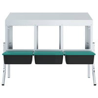 Nido per Polli 4 Scomparti con Gambe in Acciaio Zincato 4104897