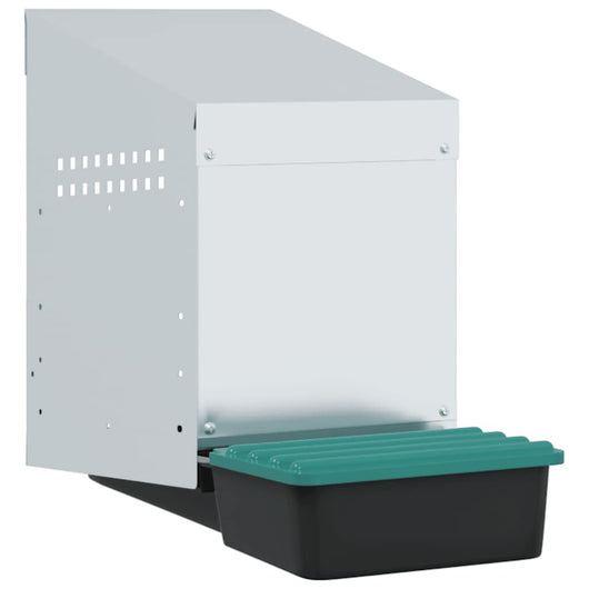 vidaXL Nido per Galline 1 Scomparto da Parete in Acciaio Zincato