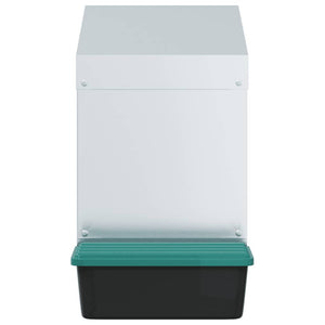 Nido per Polli 1 Scomparto A Parete in Acciaio Zincato 4104898