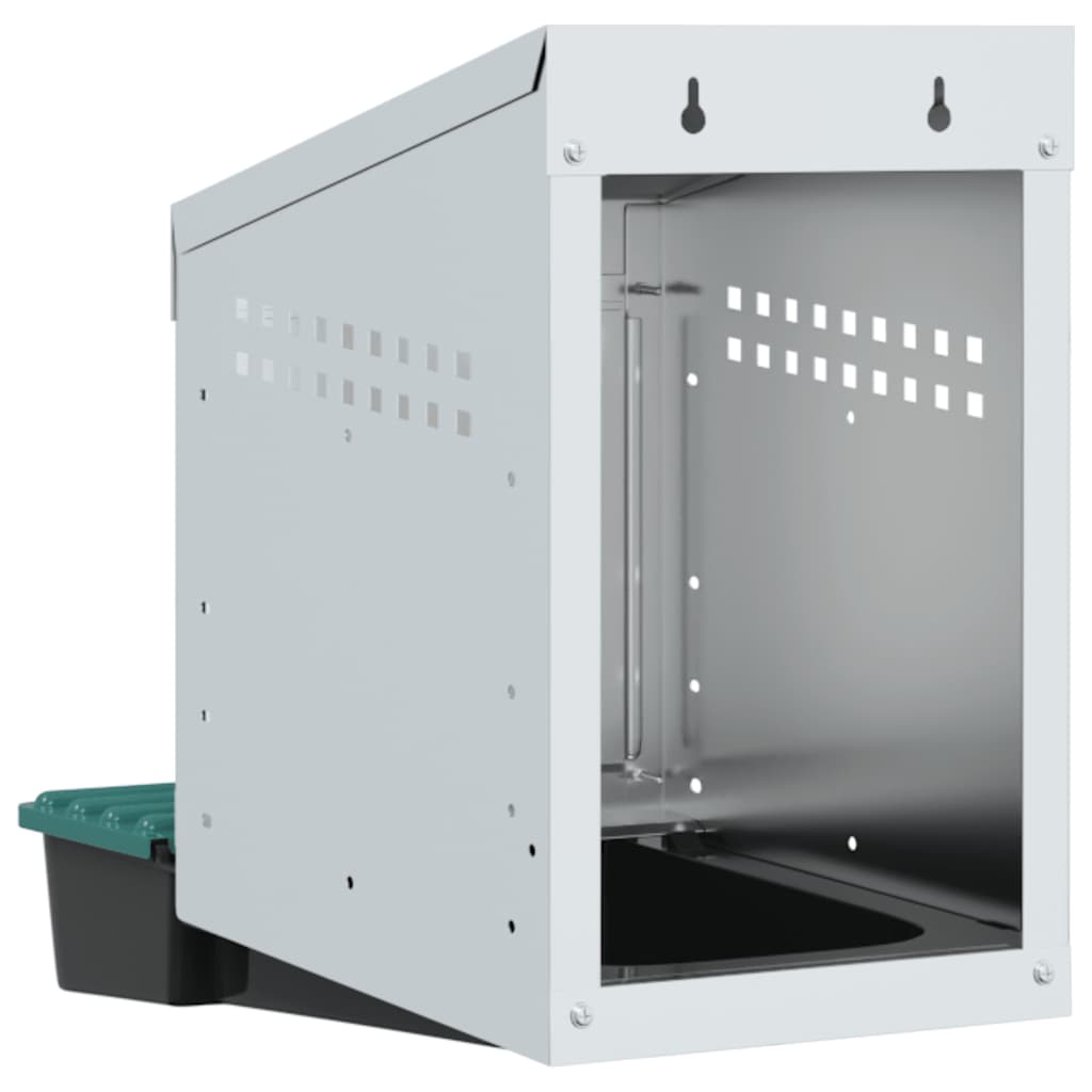 Nido per Polli 1 Scomparto A Parete in Acciaio Zincato 4104898