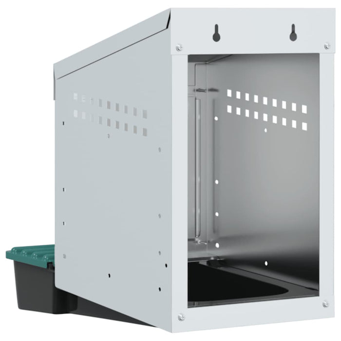 Nido per Polli 1 Scomparto A Parete in Acciaio Zincato 4104898