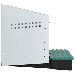 vidaXL Nido per Galline a 2 Scomparti da Parete in Acciaio Zincato