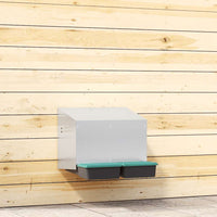 Nido per Polli 2 Scomparti A Parete in Acciaio Zincato 4104899