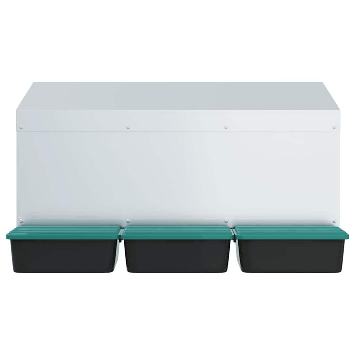 Nido per Polli 3 Scomparti A Parete in Acciaio Zincato 4104900