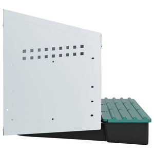 vidaXL Nido per Galline a 3 Scomparti da Parete in Acciaio Zincato