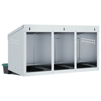 Nido per Polli 3 Scomparti A Parete in Acciaio Zincato 4104900