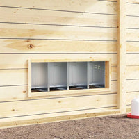 Nido per Polli 4 Scomparti A Parete in Acciaio Zincato 4104901