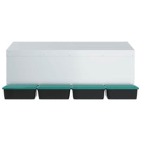 Nido per Polli 4 Scomparti A Parete in Acciaio Zincato 4104901