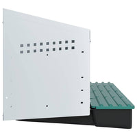 vidaXL Nido per Galline a 4 Scomparti da Parete in Acciaio Zincato