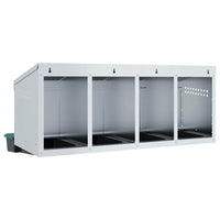 Nido per Polli 4 Scomparti A Parete in Acciaio Zincato 4104901