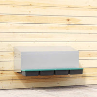 Nido per Polli 4 Scomparti A Parete in Acciaio Zincato 4104901