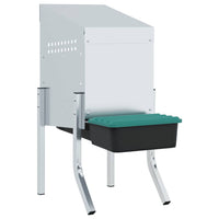 vidaXL Nido per Galline 1 Scomparto con Gambe in Acciaio Zincato