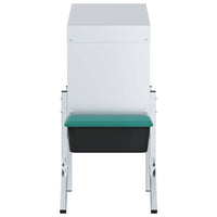 vidaXL Nido per Galline 1 Scomparto con Gambe in Acciaio Zincato