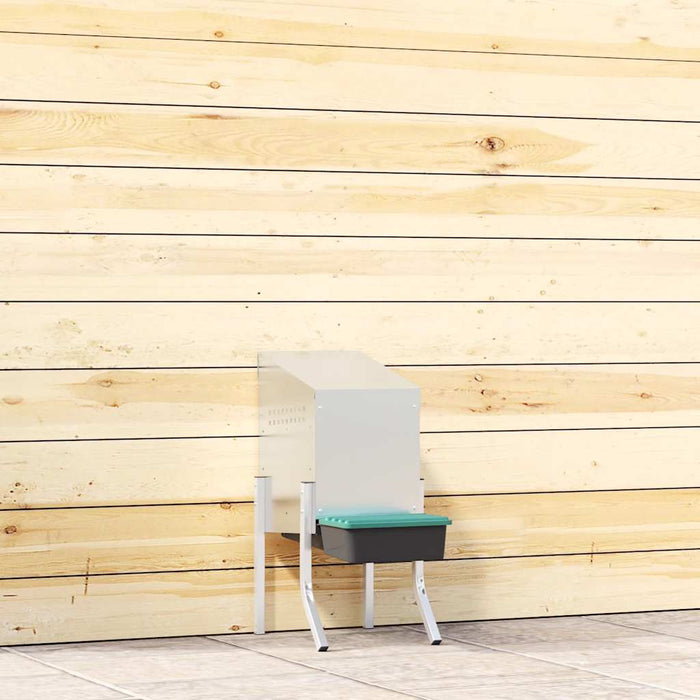 Nido per Polli 1 Scomparto con Gambe in Acciaio Zincato 4104902