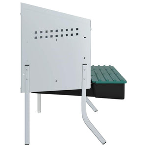 Nido per Polli 3 Scomparti con Gambe in Acciaio Zincato 4104904