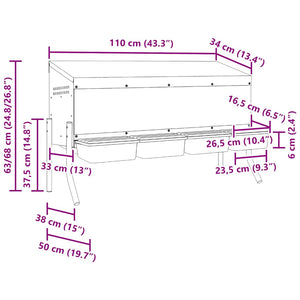 Nido per Galline a 4 Scomparti con Gambe in Acciaio Zincato