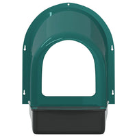 Cassette Nido per Polli 4 pz Da Parete in Plastica Verde Scuro 4104906