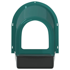 Cassette Nido per Polli 4 pz Da Parete in Plastica Verde Scuro 4104906