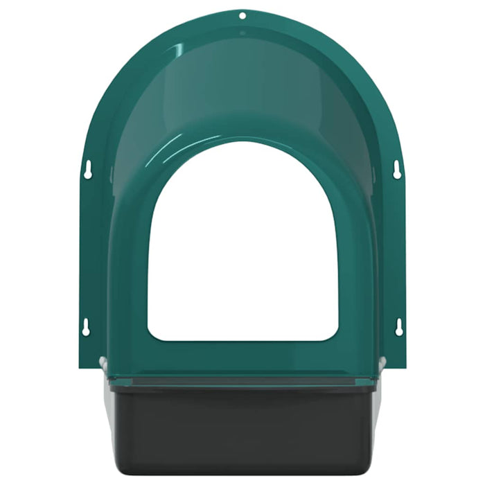 Cassette Nido per Polli 4 pz Da Parete in Plastica Verde Scuro 4104906