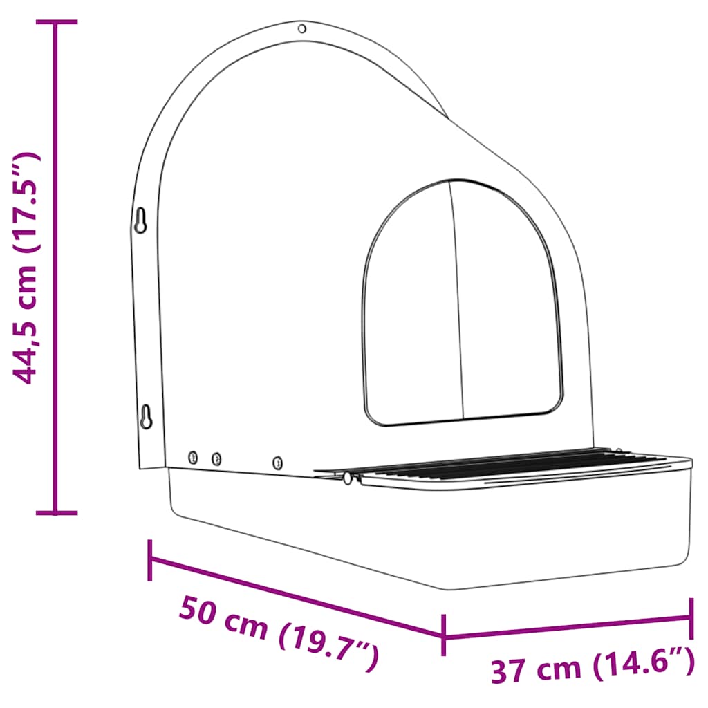 Cassette Nido per Polli 4 pz Da Parete in Plastica Verde Scuro 4104906