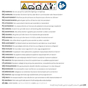 Stufa da Campeggio 35x50x60 cm in Acciaio Corten 859841