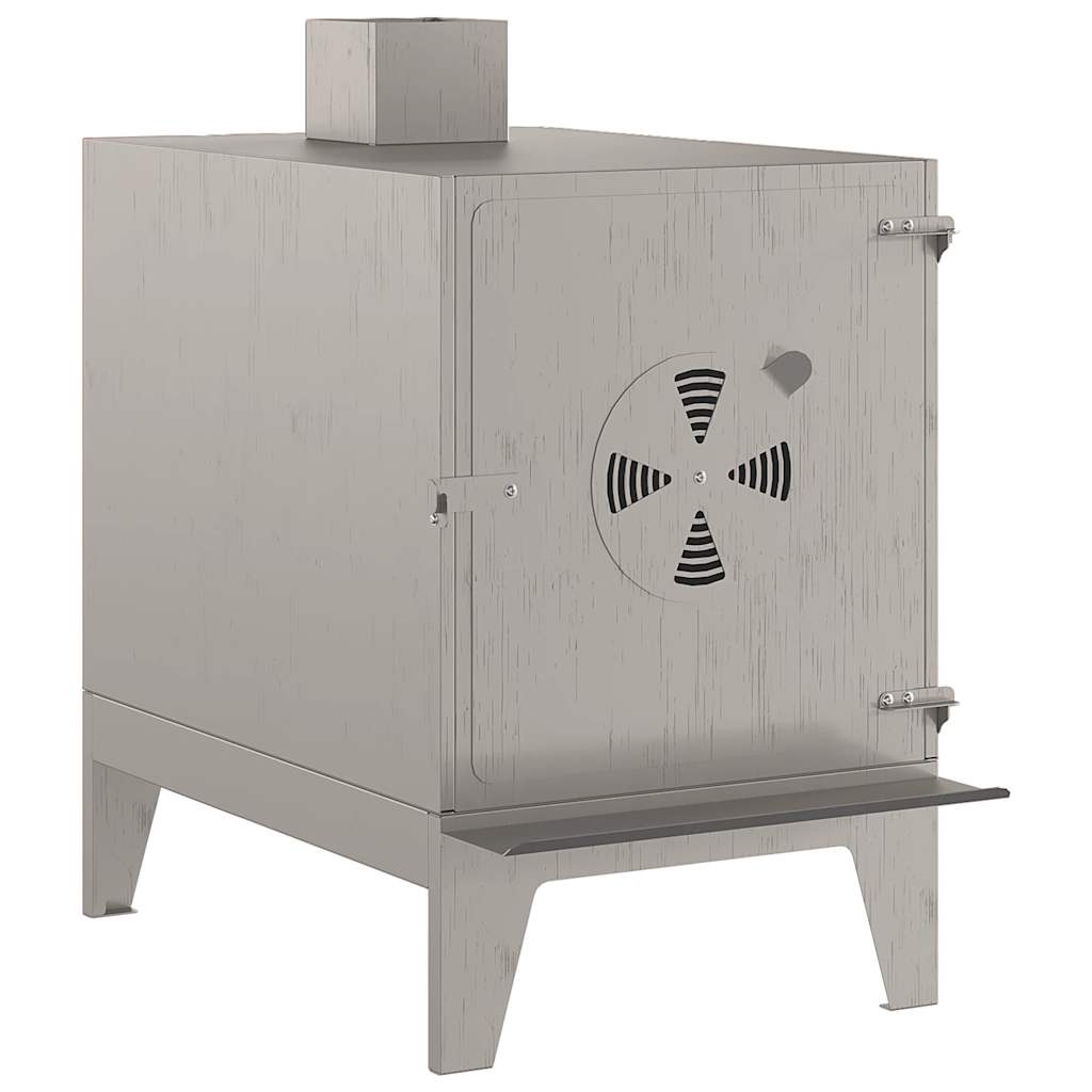 Stufa da Campeggio 35x50x60 cm in Acciaio Corten 859841