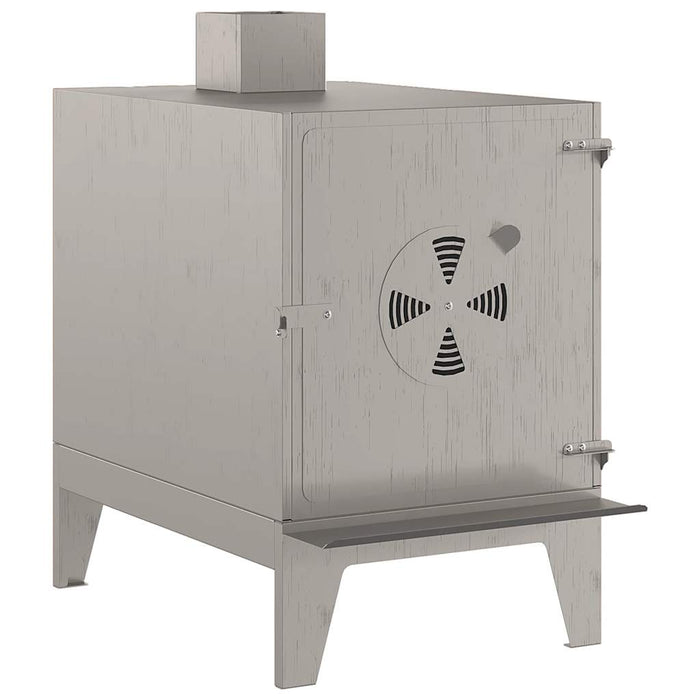 Stufa da Campeggio 35x50x60 cm in Acciaio Corten 859841