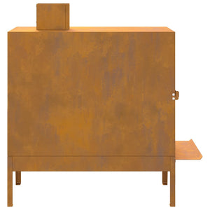vidaXL Stufa da Campeggio 35x50x60 cm in Acciaio Corten