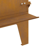 vidaXL Stufa da Campeggio 35x50x60 cm in Acciaio Corten