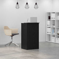vidaXL Banco Reception Nero 55x50x103,5 cm in Legno Multistrato